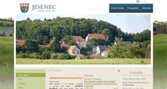 Desktop Screenshot of jesenec.cz